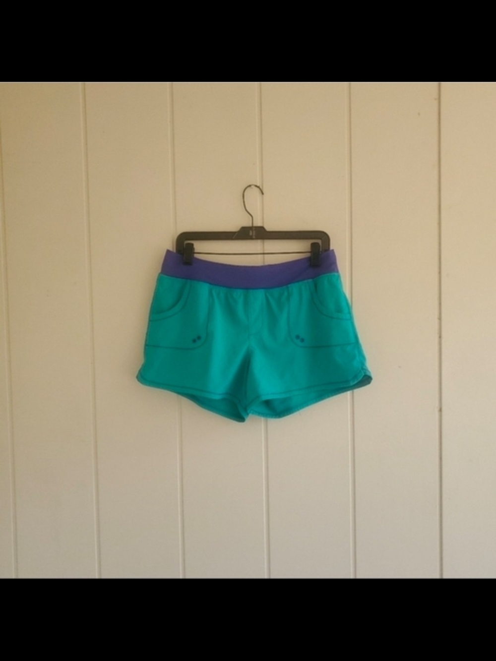 Prana Millie Boardshorts Purple Teal Sz Large